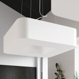 Nice Lamps Bela viseča svetilka s tekstilnim senčnikom Piano – | Shoptok.si