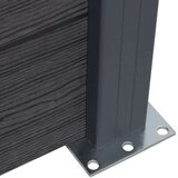 vidaXL Set panela za ogradu sivi 872x186 cm WPC | shoptok.hr