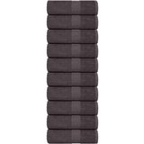 vidaXL Ručnici za goste 10 kom antracit 30x50 cm 360 gsm 100% pamuk | shoptok.hr