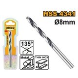 Ingco dbt1200804 hss burgija za metal 8mm ( DBT1200804 ) Cene