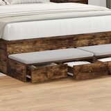  Ladice za krevet s ladicama Dimljeni hrast 140 x 36,5 x 16,5 cm | shoptok.hr