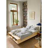 Karup Krevet od masivnog bora bez uzglavlja s podnicom 90x200 cm u prirodnoj boji Merge – | shoptok.hr