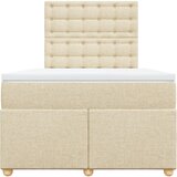  Krevet box spring s madracem krem 120 x 190 cm od tkanine | shoptok.hr