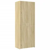 Maison Chic Visoka omara - Komoda - Predalnik sonoma hrast 70x42,5x185 cm inženirski les, (21722347)