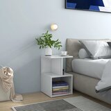 vidaXL Noćni ormarić visoki sjaj bijeli 35 x 35 x 55 cm od iverice Cijene