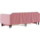  Dnevni krevet na razvlačenje ružičasti 90 x 200 cm baršunasti | shoptok.hr
