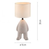 Just LIGHT. 14191-39 - Stona lampa TED 1xE27/25W/230V bež | Eponuda.com