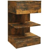 The Living Store Nočna omarica dimljeni hrast 40x35x65 cm konstruiran les - Nočna Omarica, (21421135) | Shoptok.si