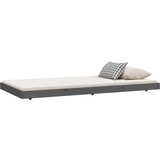  Posteljni okvir siv 100x200 cm trdna borovina, (20726134) | Shoptok.si