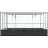  Voliera srebrna 418x414x212 cm jeklo - - 104.3 - 418 x 414 x 212 cm - | Shoptok.si