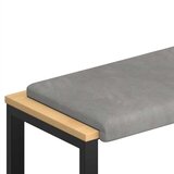  Jastučić za klupu Baršun Svjetlosiva Dubina 35 cm | shoptok.hr