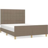 Za krevet s uzglavljem smeđesivi 140x190 cm od tkanine | shoptok.hr