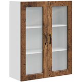  Zidni stakleni ormarić Staro drvo 80 x 31 x 100 cm | shoptok.hr