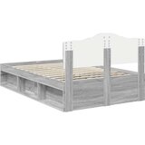  Okvir za krevet s uzglavljem Siva Sonoma 135 x 190 cm | shoptok.hr