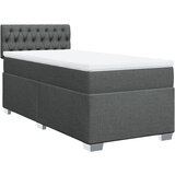  The Living Store Box spring postelja z vzmetnico temno siva 100x200 cm blago - Box Spring Postelja, (21520687) | Shoptok.si