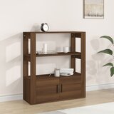 vidaXL Komoda rjav hrast 80x30x90 cm inženirski les Cene