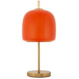 Mauro Ferretti Narančasta/u zlatnoj boji metalna stolna lampa sa staklenim sjenilom (visina 53 cm) Oldy – Cijene
