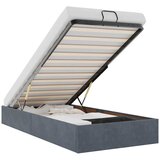 Maison Chic Otomanski Posteljni okvir - Enojna postelja - Postelja za odrasle brez vzmetnice siv 80x200 cm žamet-J1962, (21773277) | Shoptok.si