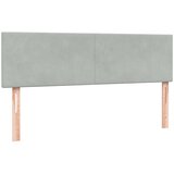  s oprugama i madracem svjetlosivi 160x220 cm baršunasti | shoptok.hr