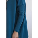 Kesi Oversize sweatshirt with asymmetrical sides marine | Shoptok.si