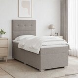  Boxspring krevet s madracem Sivosmeđa 90 x 200 cm Tkanina Smeđesiva 90 x 200 x 140.5 cm | Shoptok.si