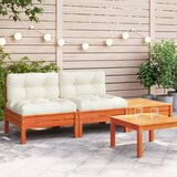 Maison Chic Vrtni kavč - Zunanji kavč z blazinami in stolčkom za noge dvosed, (22041021) | Shoptok.si