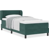 Box Spring Krevet s Madracem Tamnozelena 80x200 cm Baršun | shoptok.hr