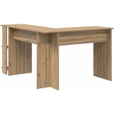  Kutni stol s policom Umjetnički hrast 140 x 113,5 x 75 cm | shoptok.hr