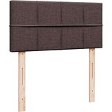 vidaXL Otomanski posteljni okvir z vzmetnico rjav 90x200 cm blago | Shoptok.si