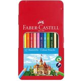 Faber-Castell Faber-Castell: 12-delni komplet barvnih svinčnikov v kovinski škatlici | Shoptok.si