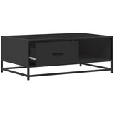  Stolić za kavu crni 90 x 57 x 35 cm konstruirano drvo i metal | Eponuda.com