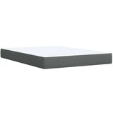 vidaXL Box spring postelja z vzmetnico temno siva 140x200 cm blago | Shoptok.si