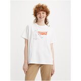 Levi's Levi&#39;s White Women&#39;s T-Shirt Levi&#39;s® For Gals - Women Cene