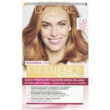 L´Oréal Paris excellence Creme Triple Protection barva za lase 48 ml odtenek 7,43 Dark Copper Gold Blonde Cene