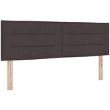 vidaXL vzglavje s črtasto zasnovo temno rjave barve 140 cm iz tkanine, (22008584) Cene