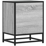 vidaXL Noćni ormarić Sivi Sonoma 40x31x50 cm Konstruirano drvo i metal | shoptok.hr