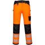 Radne pantalone HI-Vis PW303-PW3 rastegljive/ narandžasta/crna