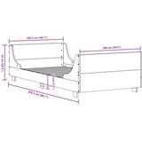  Okvir kreveta bez madraca bijeli 100x200 cm konstruirano drvo | shoptok.hr