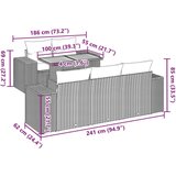 vidaXL 6-dijelni set vrtnih sofa s jastucima bež od poliratana | shoptok.hr
