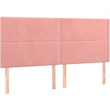 Maison Chic Posteljno vzglavje - Vzglavna omarica 4 kosa roza 90x5x78/88 cm žamet, (22077385) Cene