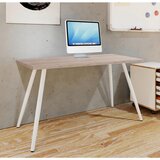 MID.YOU Pisalna Miza Salia, Bela, Barva Hrasta, 110x50cm | Shoptok.si