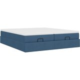  Otomanski okvir kreveta s madracima plavi 200x200cm tkanine | shoptok.hr