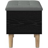  Klupa za odlaganje s jastučićem Crni hrast 62 x 42 x 46 cm | shoptok.hr