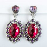 Branic Jewelry Minđuše sa crvenim kristalima Petra | Eponuda.com