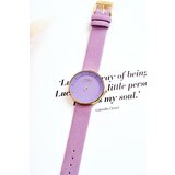 Ernest Women's Analog Suede Watch Without Nickel Purple | ePonuda.com