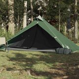 vidaXL Šator za kampiranje za 1 osobu zeleni 255x153x130 cm taft 185T | shoptok.hr