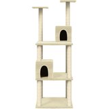  Penjalica za mačke sa stupovima za grebanje krem 141 cm | shoptok.hr