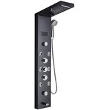 Wanmivezlo LED tuš panel, temperaturno občutljiv, masažni curki, 8009 črn, (5000159220) | Shoptok.si