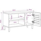  Ormari za skladištenje Prirodna 80 x 33 x 46 cm | shoptok.hr