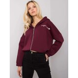 RUE PARIS Sweatshirt-RV-BL-7366.31-burgundy | Shoptok.si